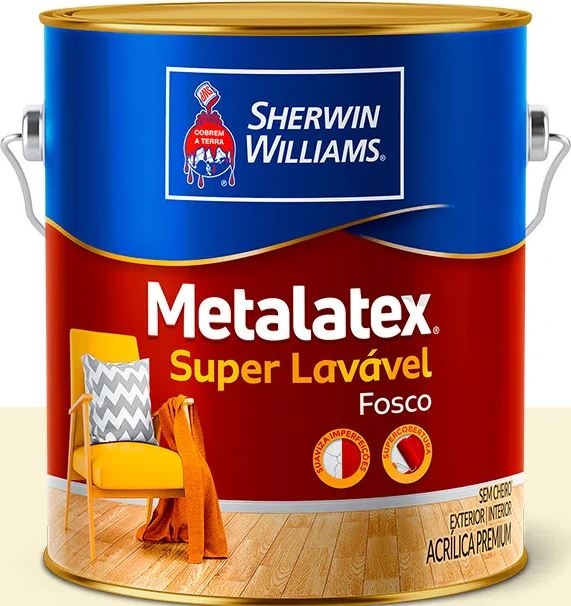 Tinta Fosco Premium Metalatex Branco 3,6l Sherwin Williams 