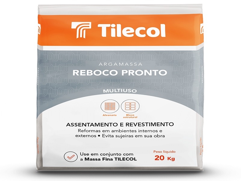 Argamassa Tilecol - Argamassa Reboco Pronto