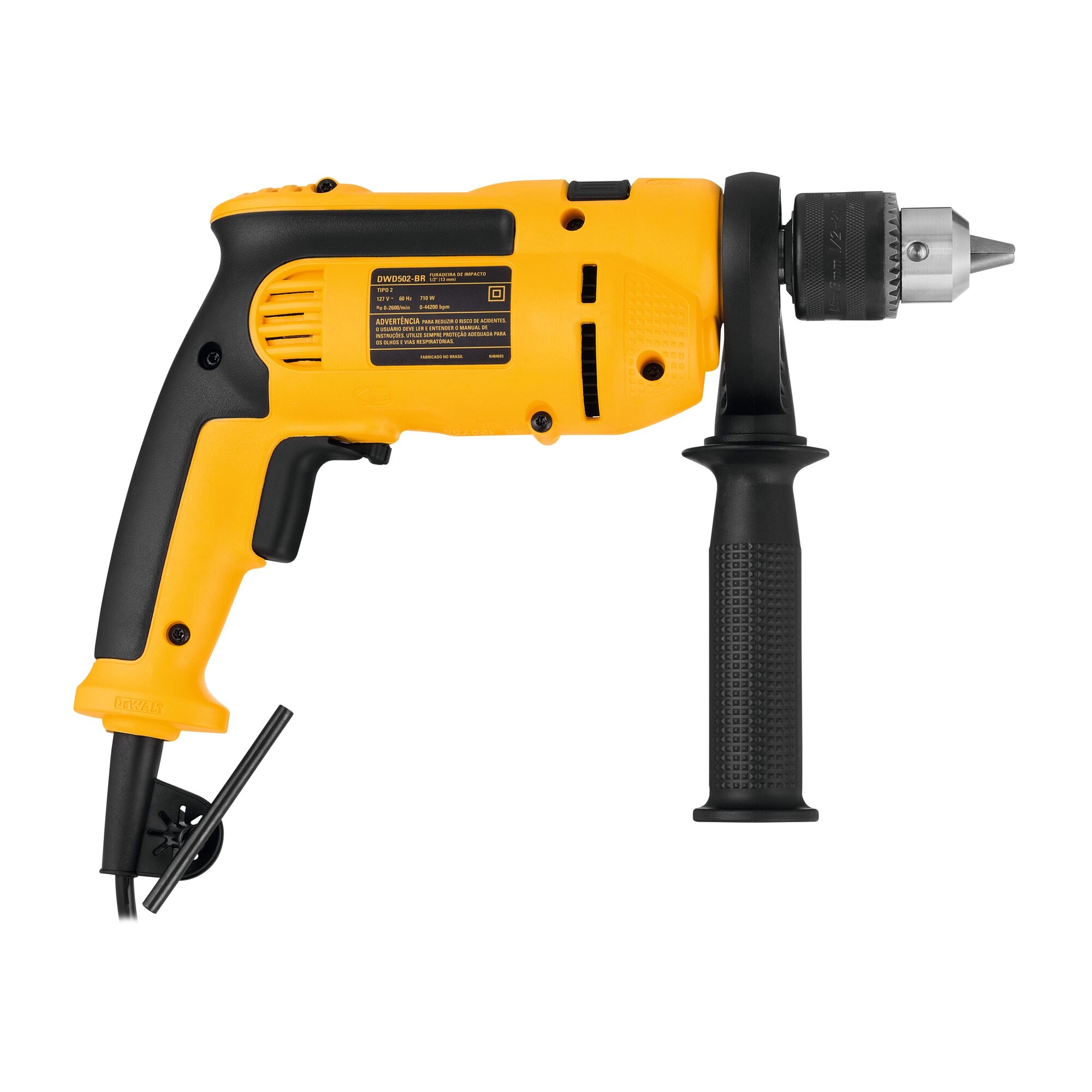 Furadeira de Impacto/rev.1/2 710w 220v Dwd502b2 Dewalt 