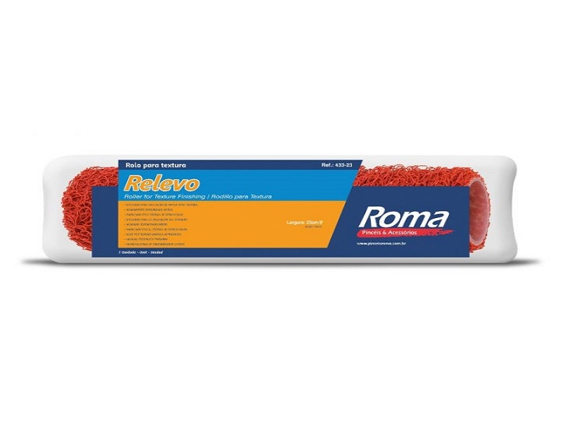 Rolo 23cm Textura Grossa Relevo 