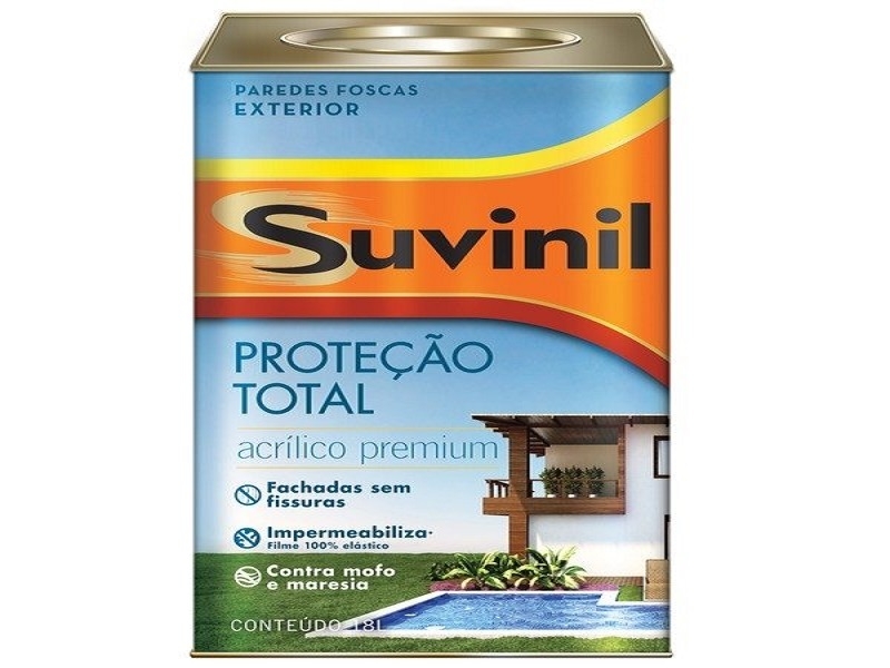 Tinta Acrilica Fachada/protecao Total Branco Suvinil 18l 