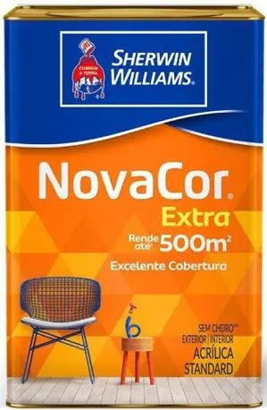 Tinta Semi-brilho Novacor Extra  Branco 18l Sherwin Williams 