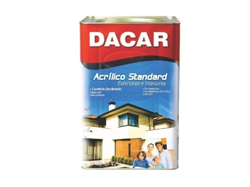 Tinta Acr Standard Branco Neve Fosco Dacar 18L