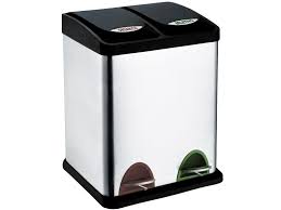 Lixeira  Inox Seletiva 16l Brinox 