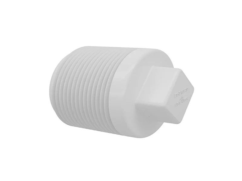 Plug água 1/2 Com Rosca Branco Amanco