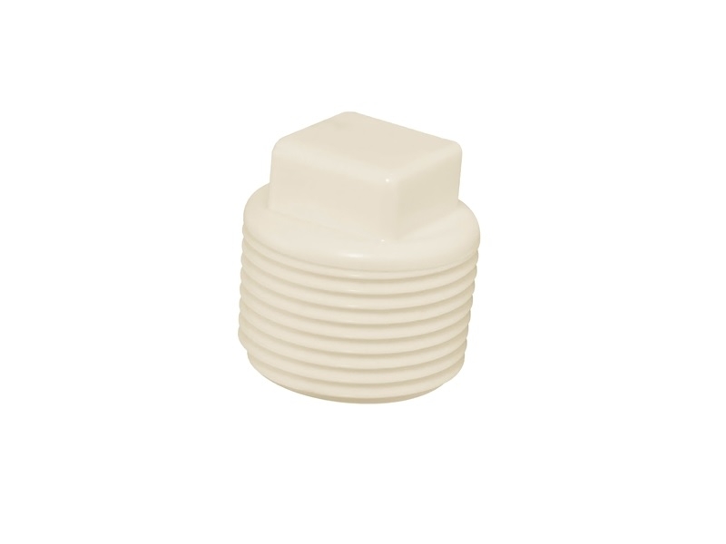 Plug água 3/4 Com Rosca Branco Amanco