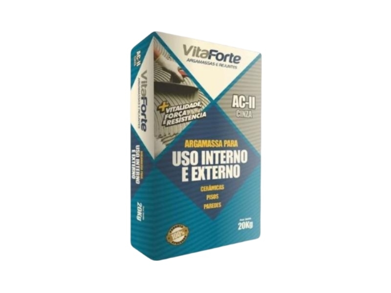 Cimento Cola Ac2 20kg Vitaforte Argamassa Colante Externa