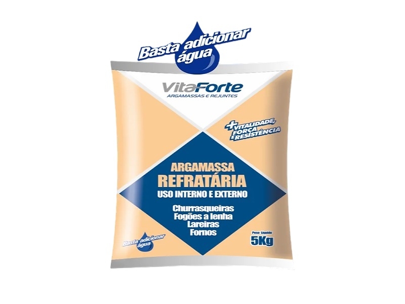 Argamassa Refrataria 5kg Vitaforte